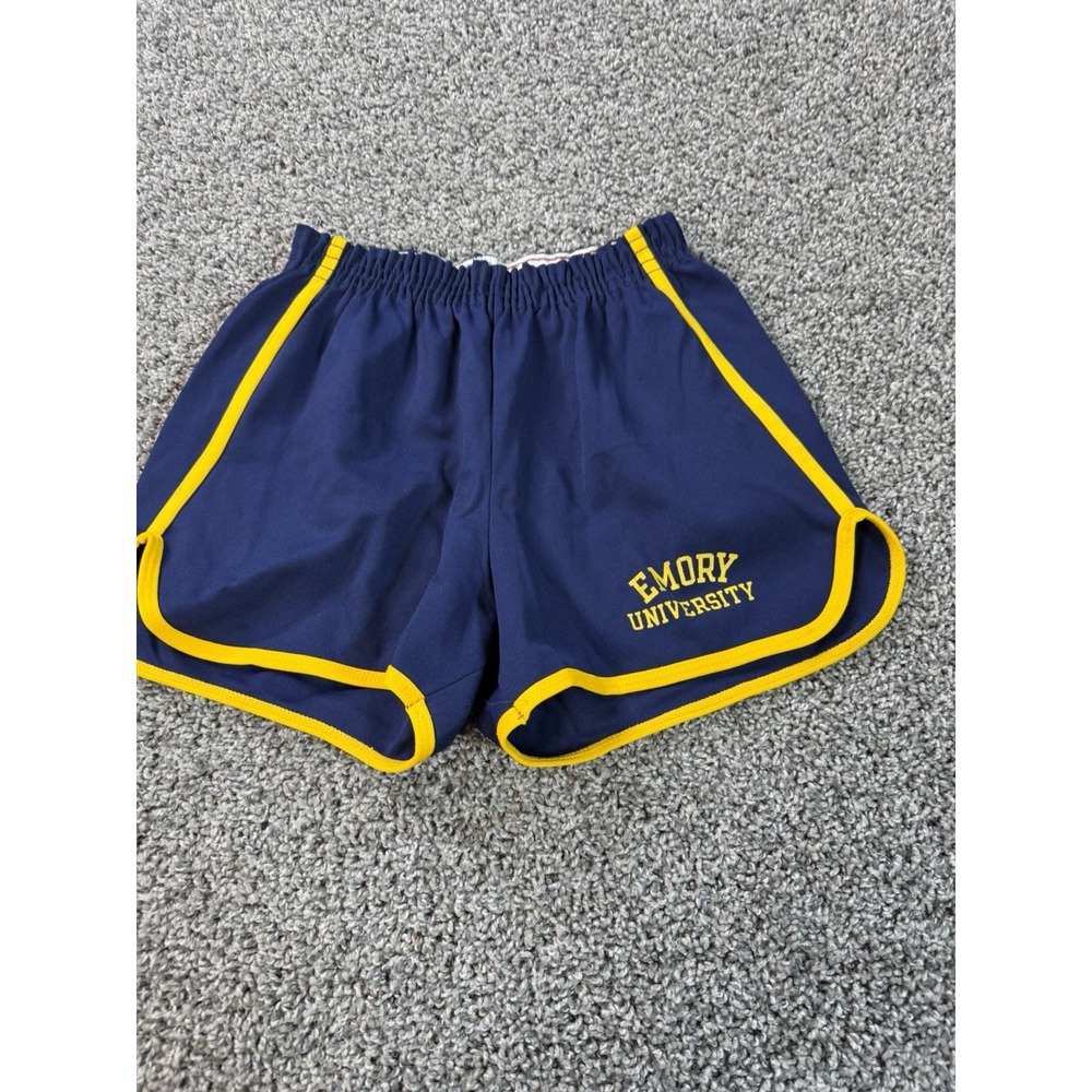 Vintage 70s Emory University Champion Basketball Shorts Men's Size Medium Blue
